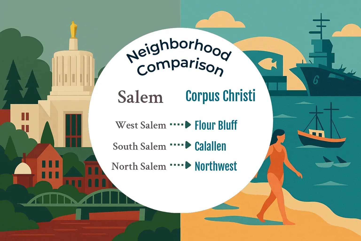 Salem vs Corpus Christi Neighborhood Comparison
