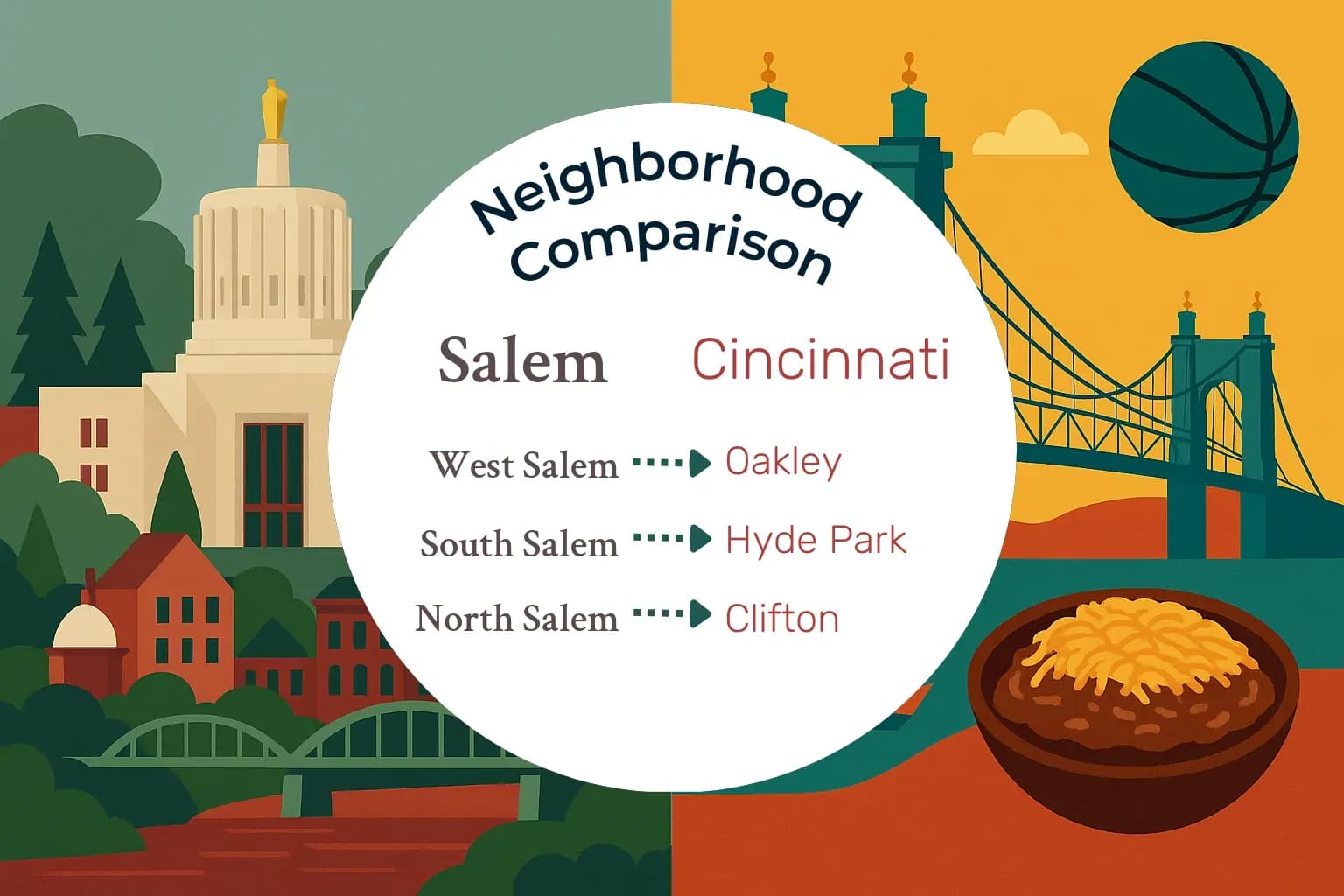 Salem vs Cincinnati Neighborhood Comparison