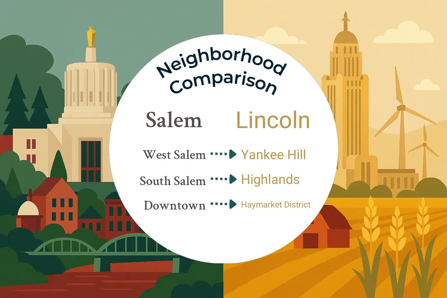 Salem vs Lincoln Neighborhood Comparison