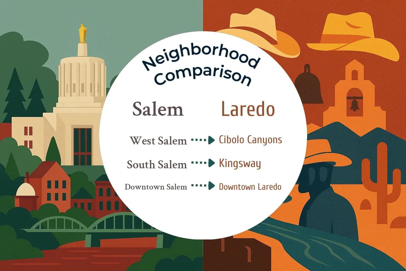Salem vs Laredo Neighborhood Comparison