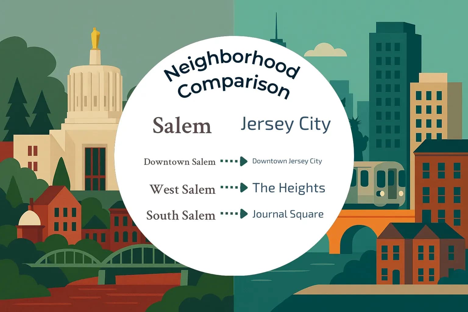 Salem vs Jersey City Neighborhood Comparison