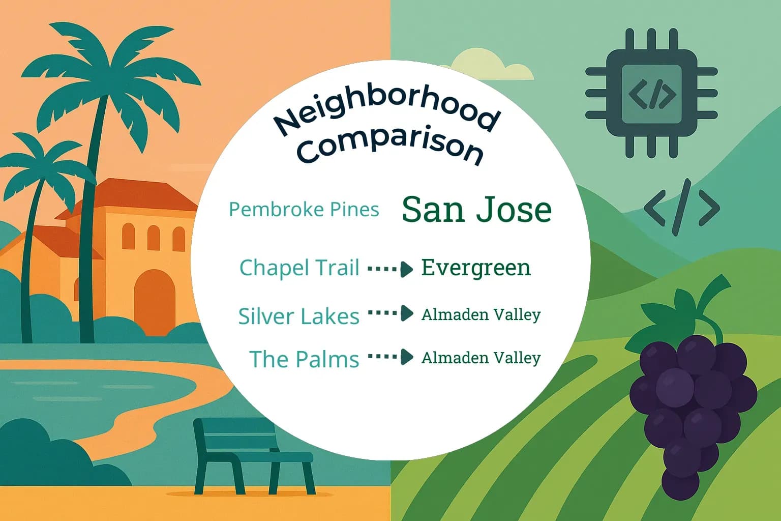 Pembroke Pines vs San Jose Neighborhood Comparison