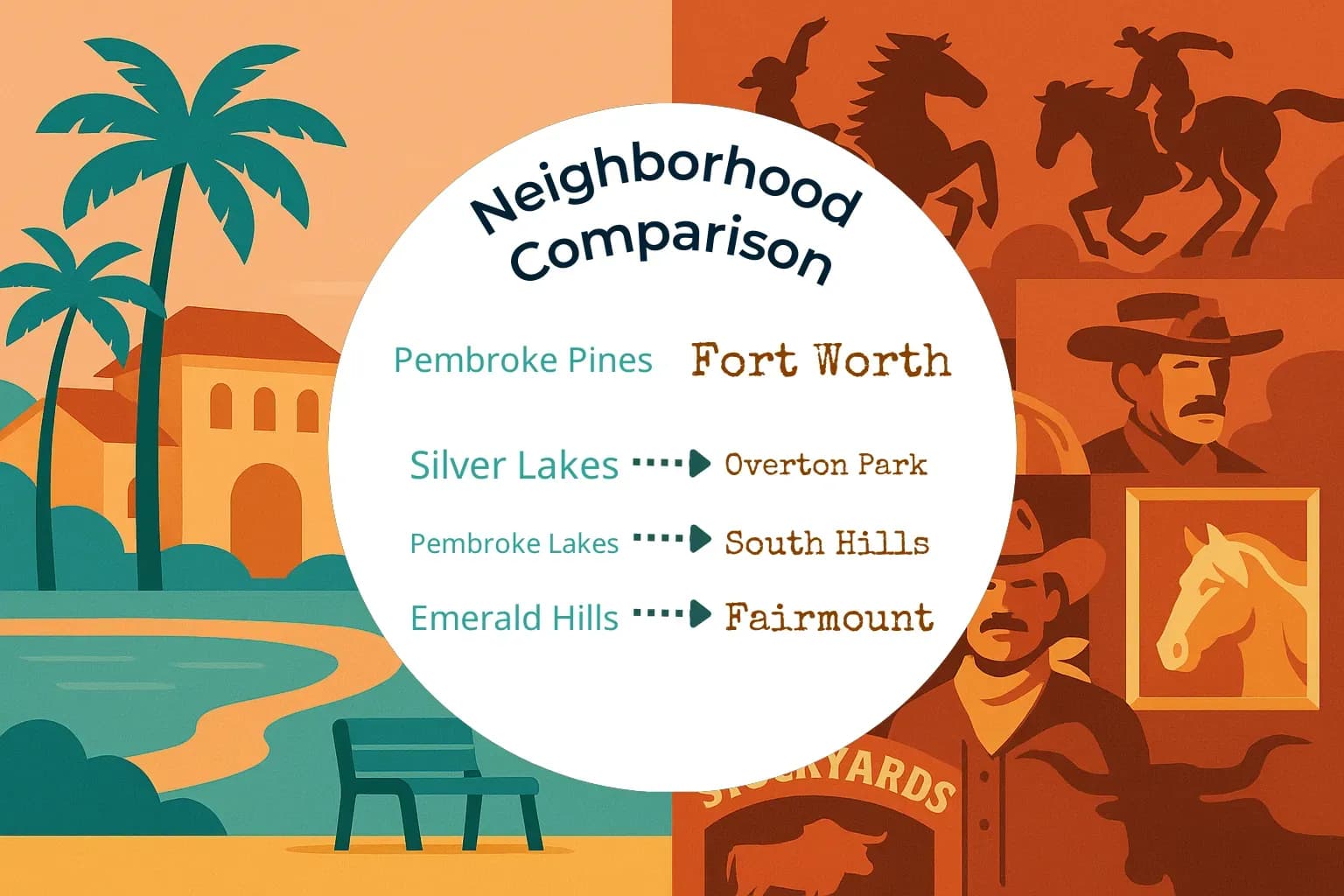 Pembroke Pines vs Fort Worth Neighborhood Comparison