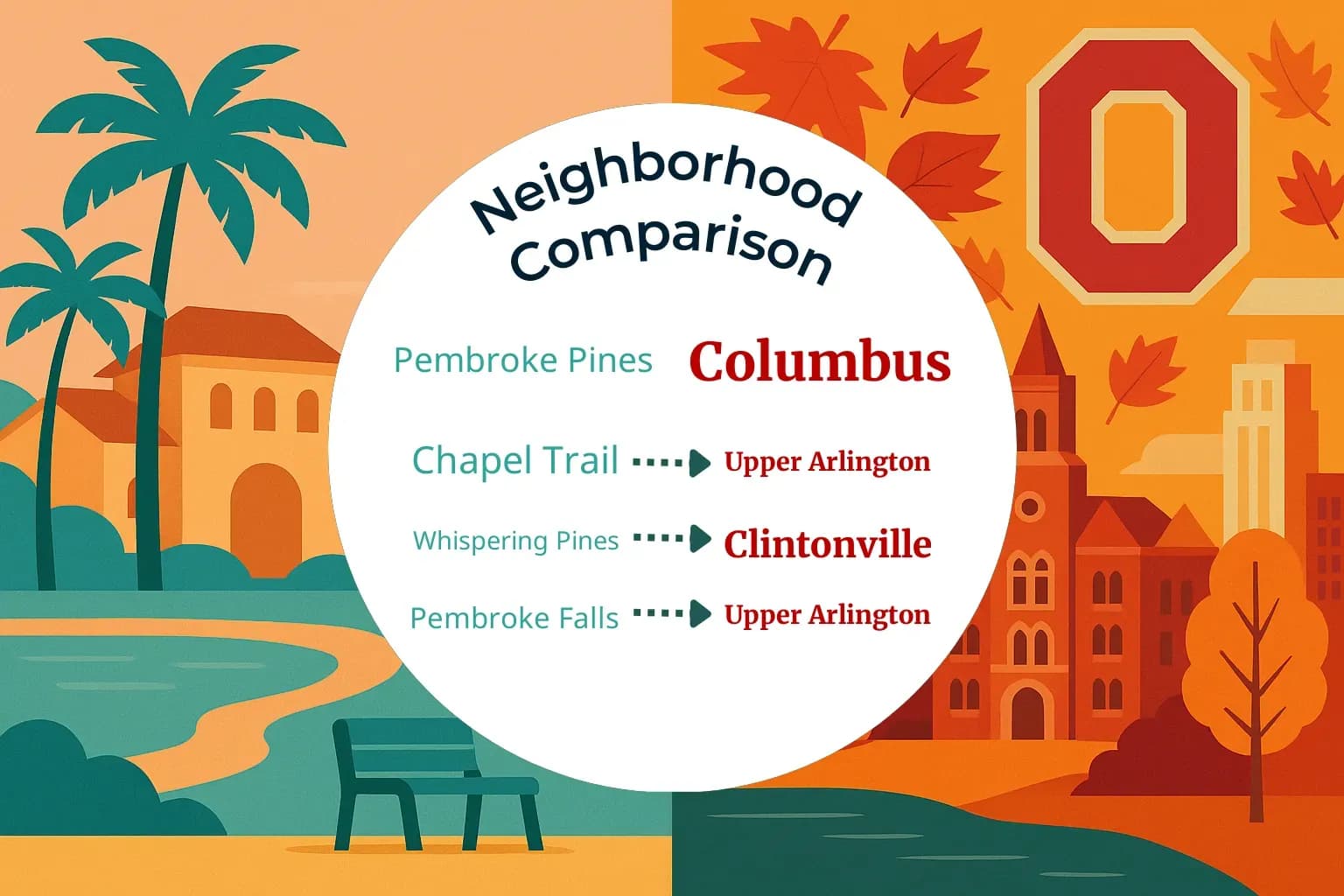 Pembroke Pines vs Columbus Neighborhood Comparison