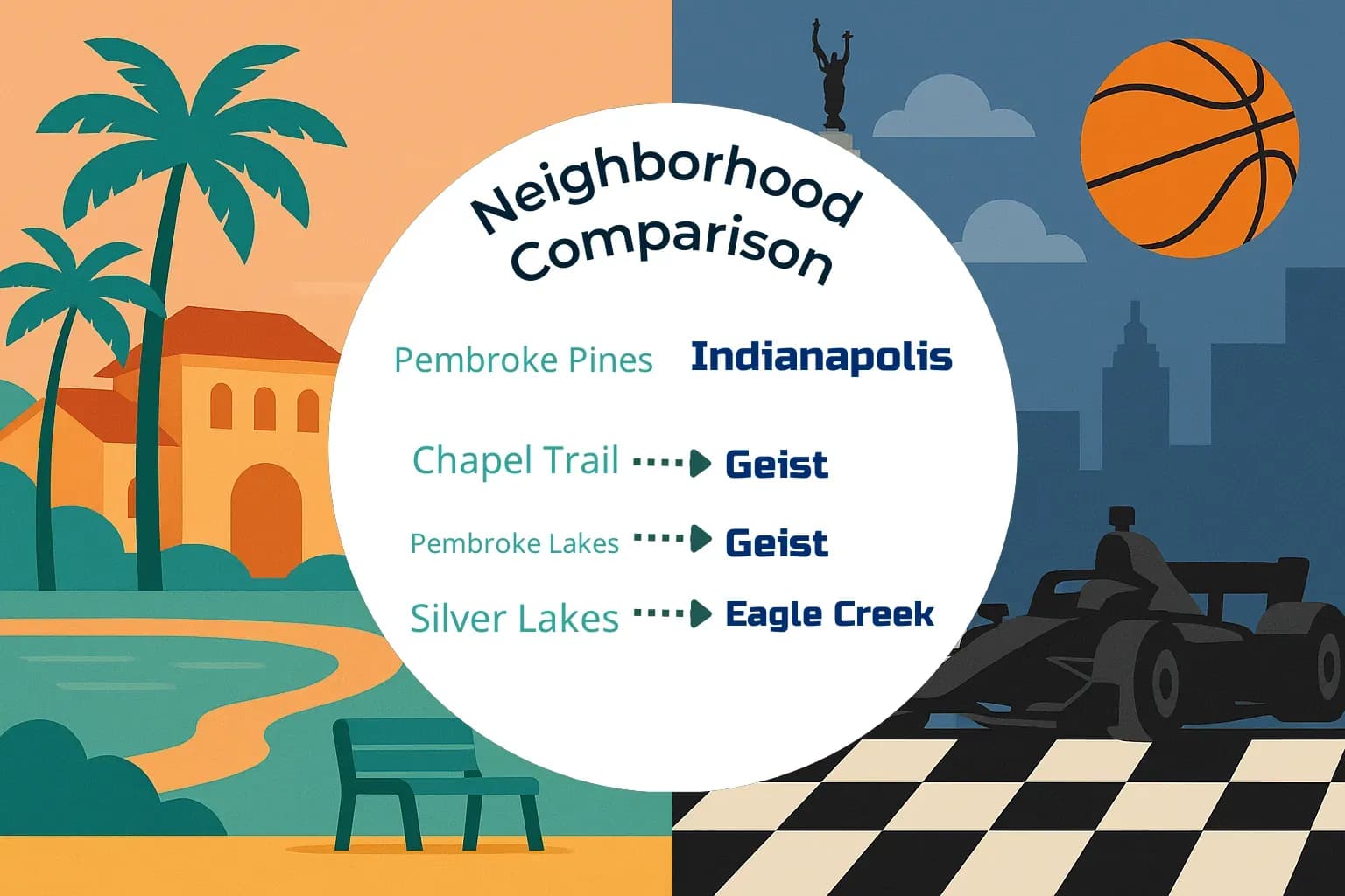 Pembroke Pines vs Indianapolis Neighborhood Comparison
