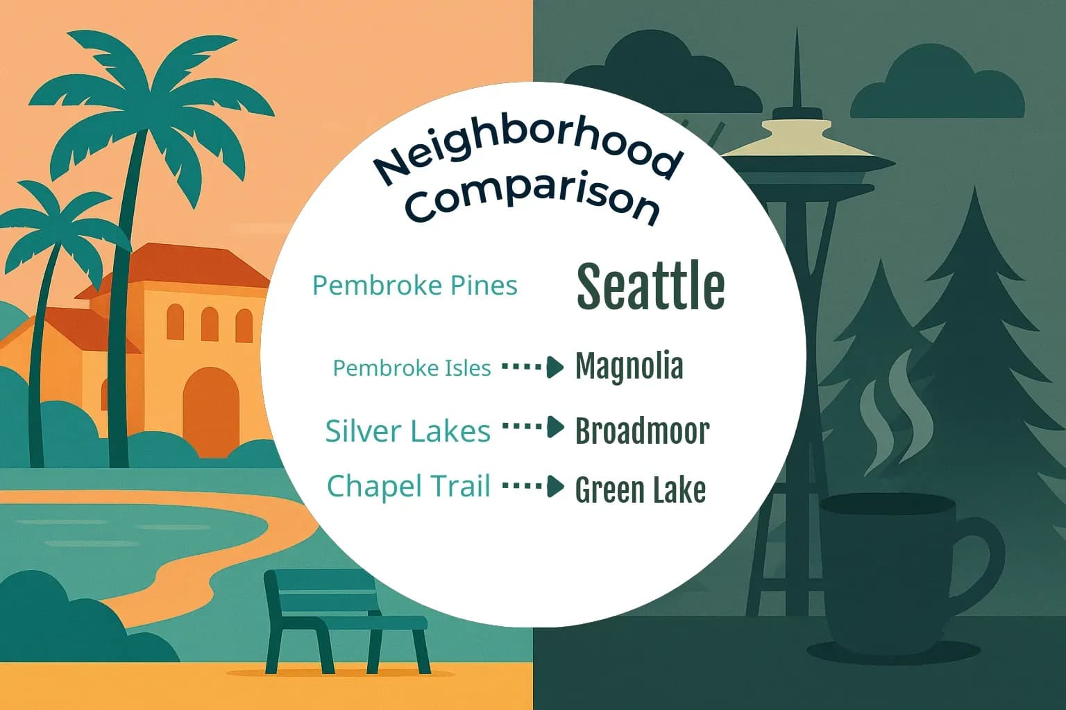 Pembroke Pines vs Seattle Neighborhood Comparison