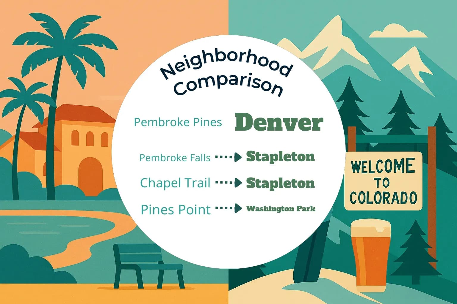 Pembroke Pines vs Denver Neighborhood Comparison