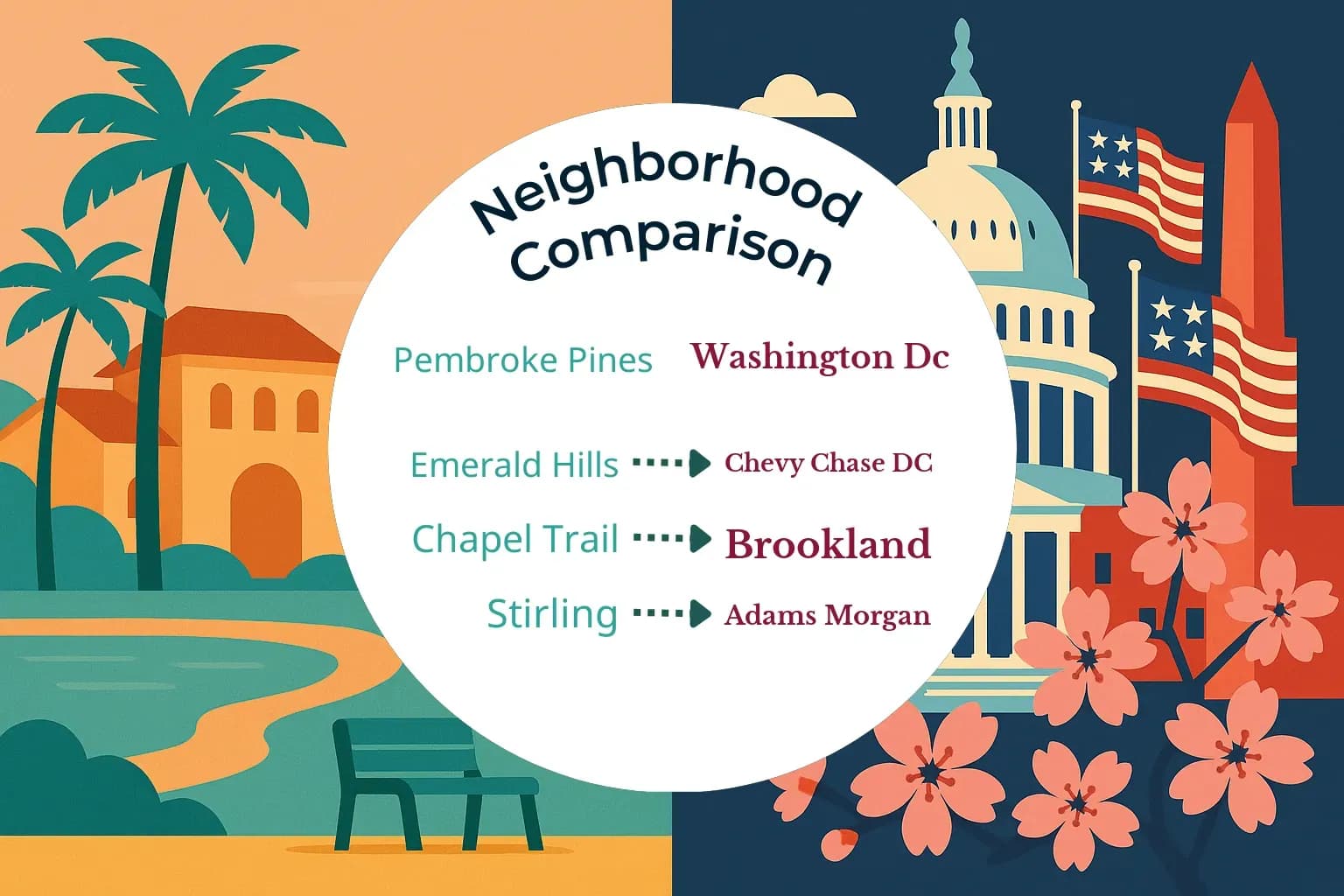 Pembroke Pines vs Washington DC Neighborhood Comparison
