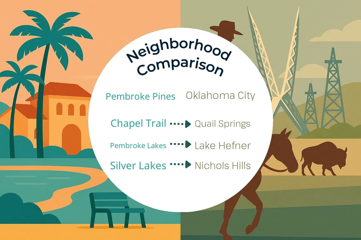 Pembroke Pines vs Oklahoma City Neighborhood Comparison
