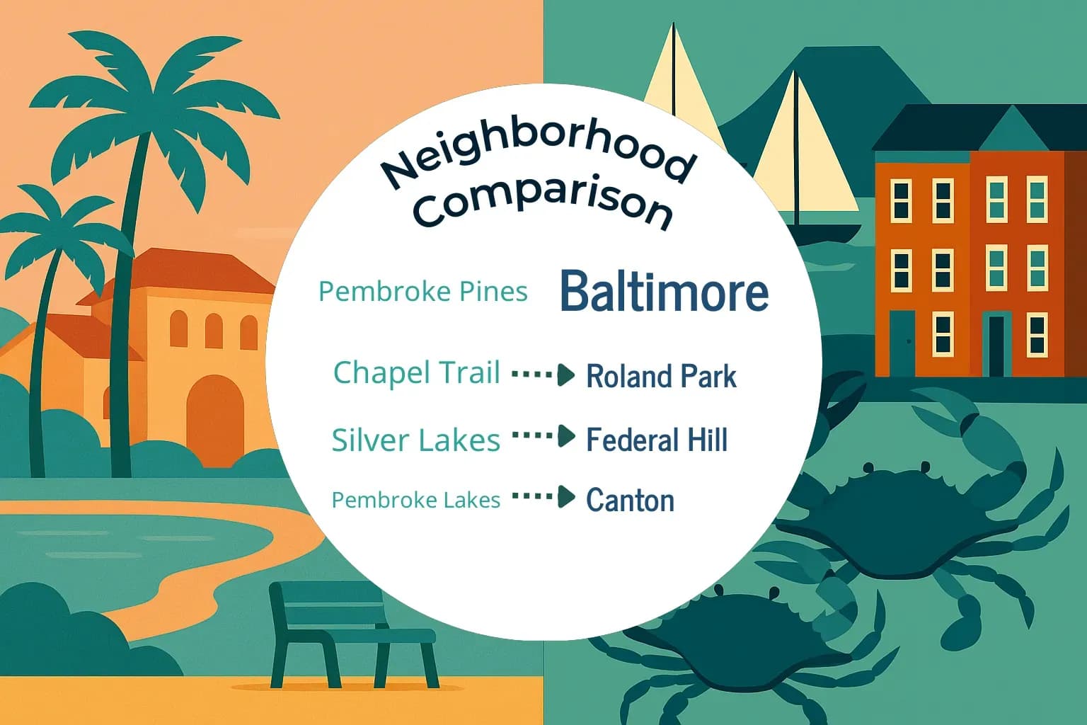 Pembroke Pines vs Baltimore Neighborhood Comparison