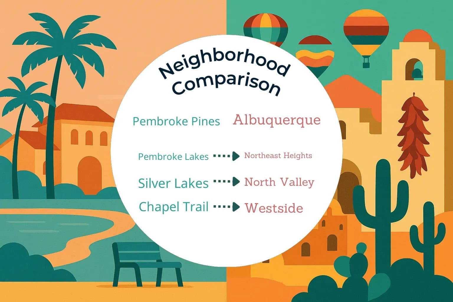Pembroke Pines vs Albuquerque Neighborhood Comparison