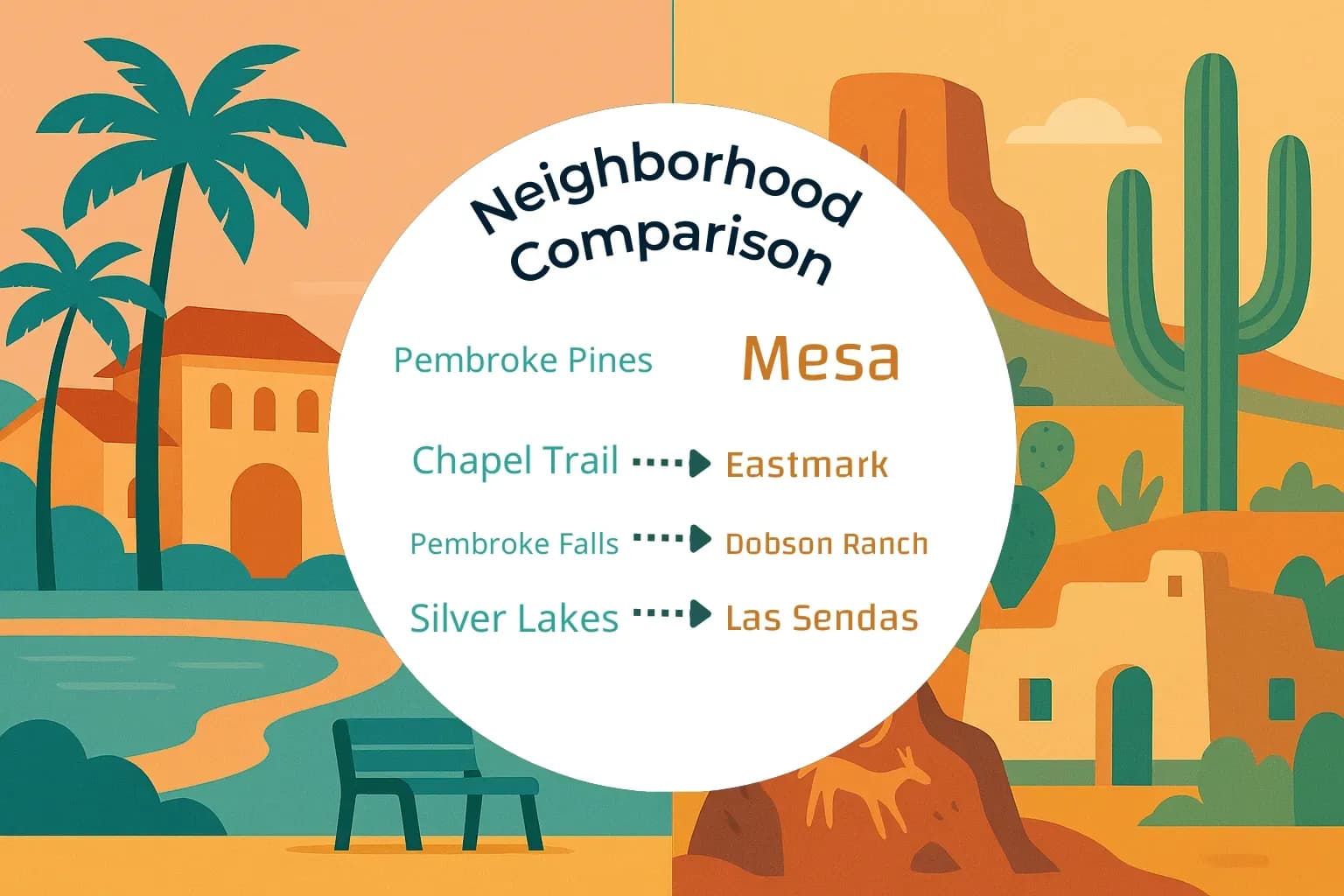 Pembroke Pines vs Mesa Neighborhood Comparison