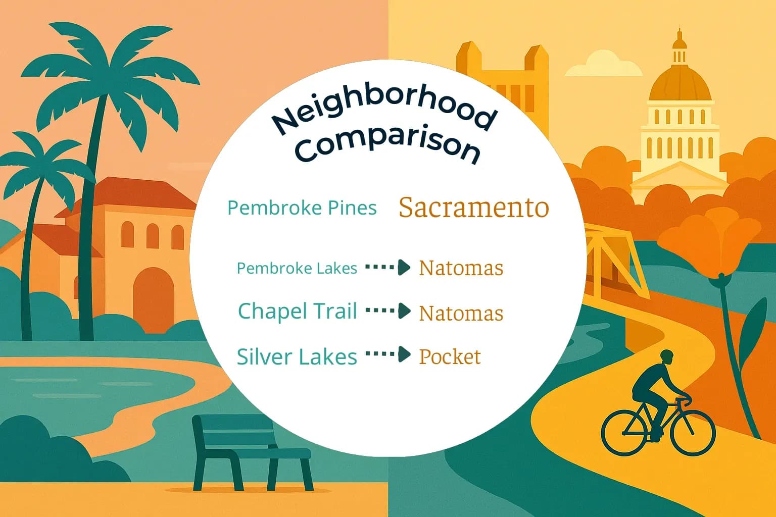 Pembroke Pines vs Sacramento Neighborhood Comparison