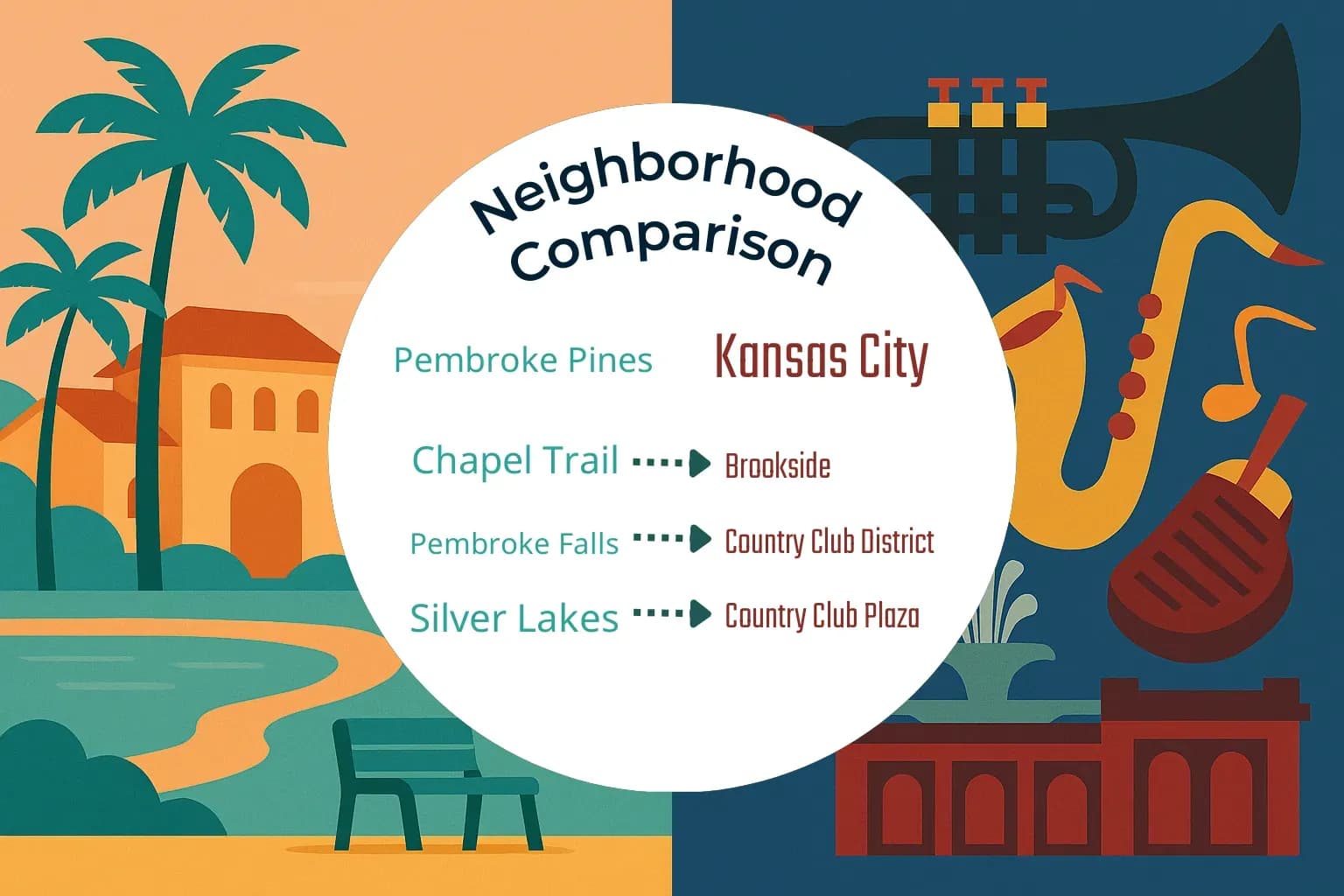 Pembroke Pines vs Kansas City Neighborhood Comparison