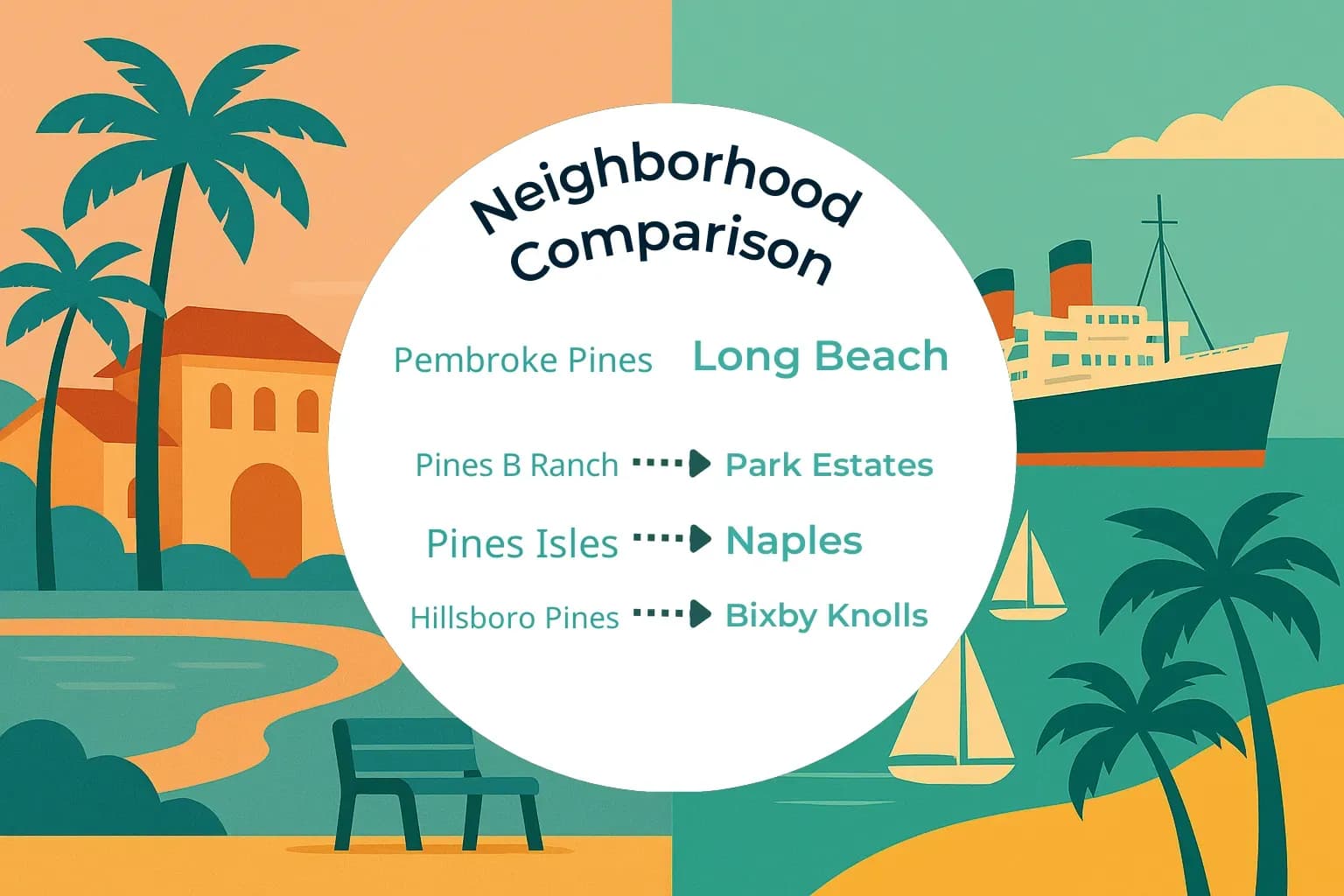 Pembroke Pines vs Long Beach Neighborhood Comparison