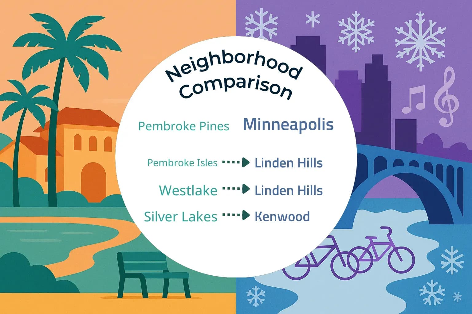 Pembroke Pines vs Minneapolis Neighborhood Comparison