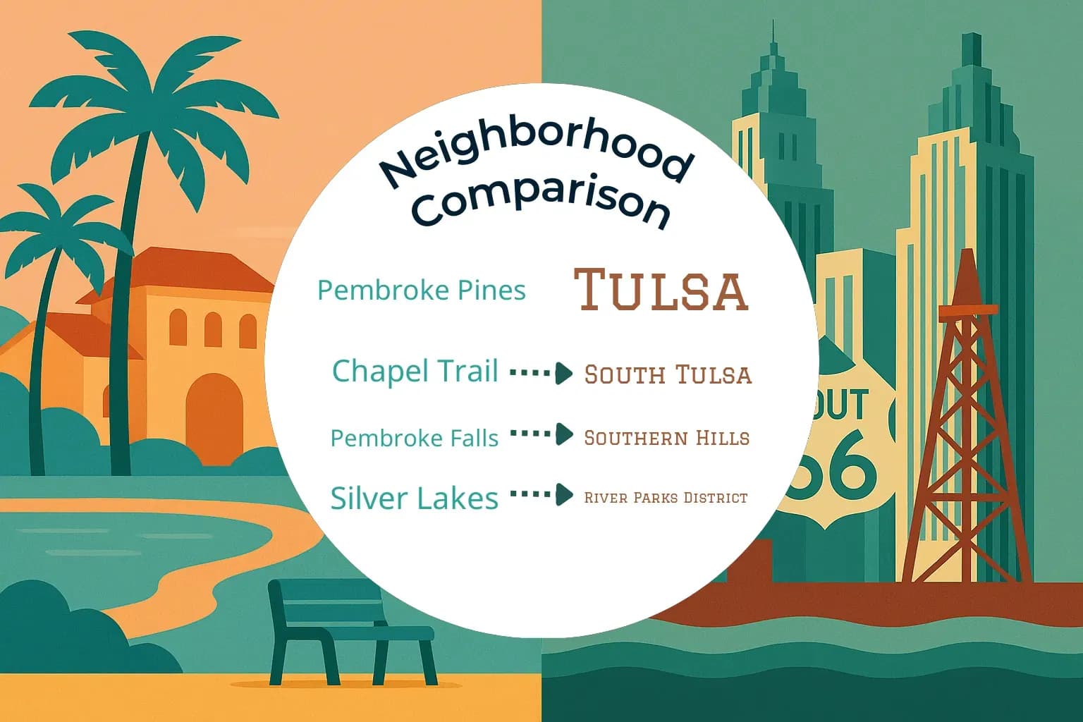 Pembroke Pines vs Tulsa Neighborhood Comparison