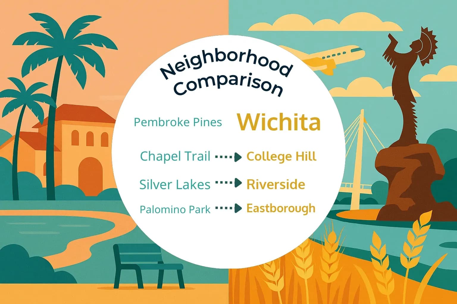 Pembroke Pines vs Wichita Neighborhood Comparison