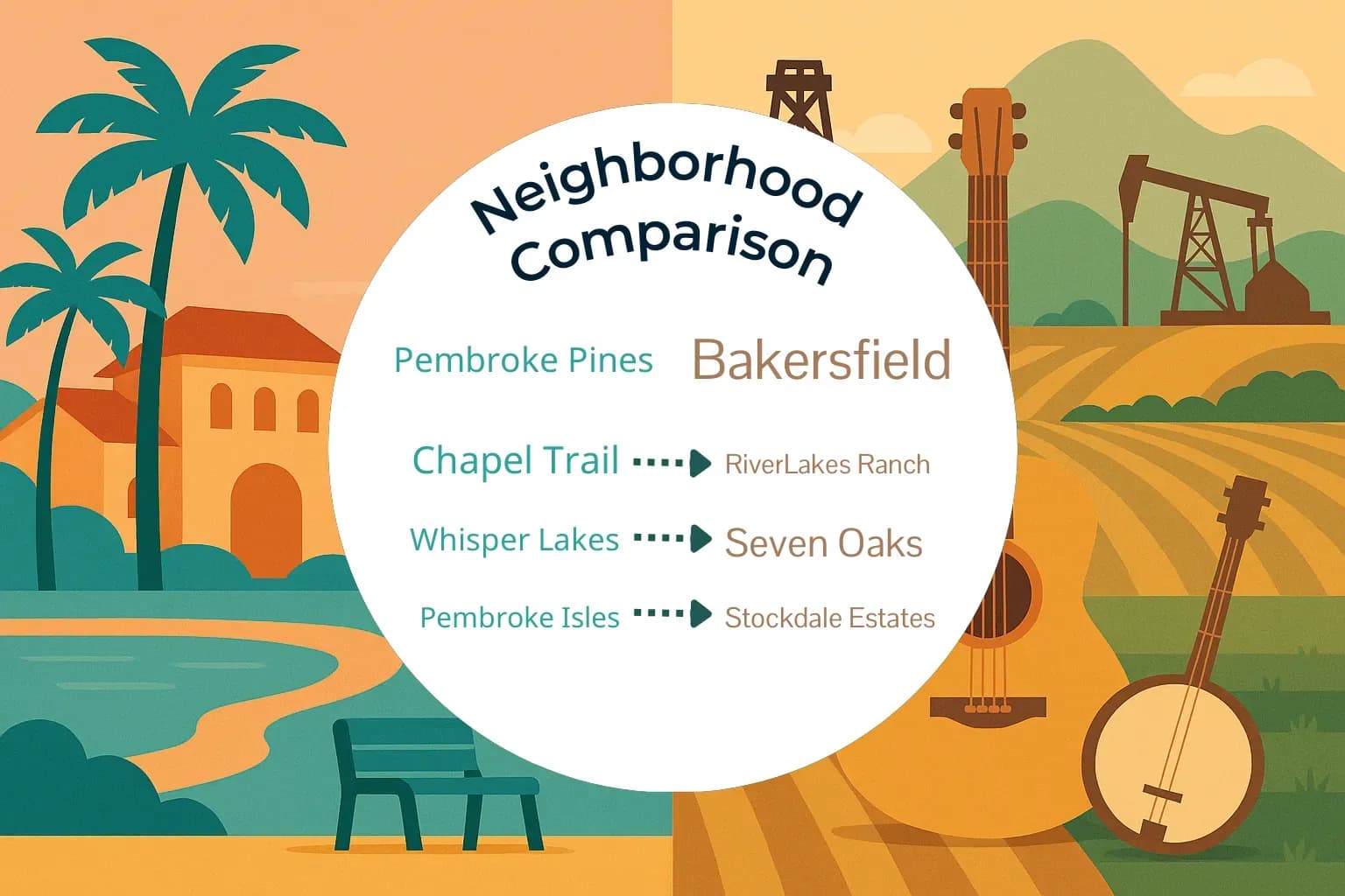Pembroke Pines vs Bakersfield Neighborhood Comparison