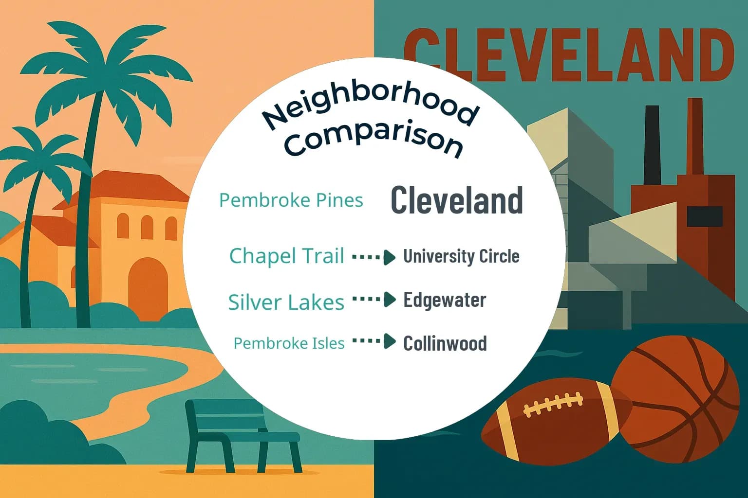 Pembroke Pines vs Cleveland Neighborhood Comparison