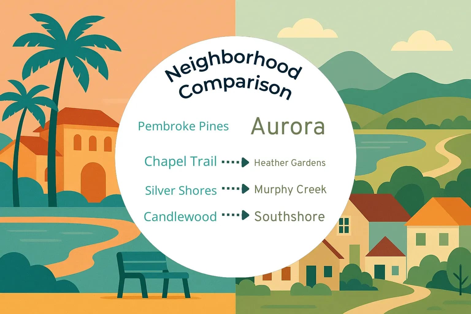 Pembroke Pines vs Aurora Neighborhood Comparison