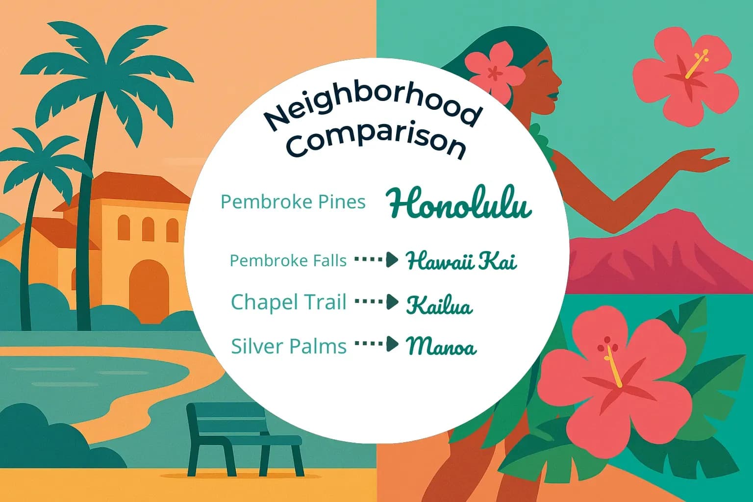 Pembroke Pines vs Honolulu Neighborhood Comparison