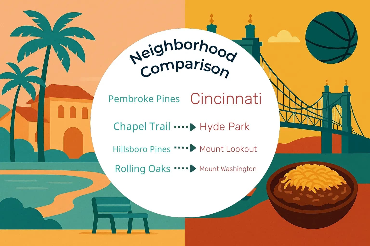 Pembroke Pines vs Cincinnati Neighborhood Comparison
