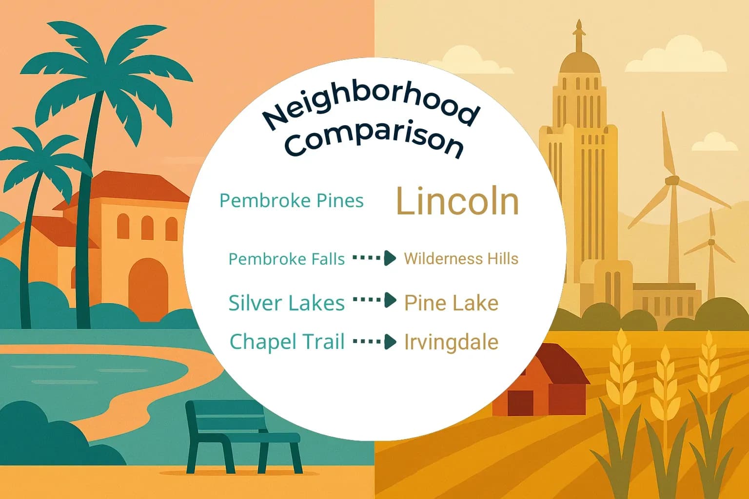 Pembroke Pines vs Lincoln Neighborhood Comparison
