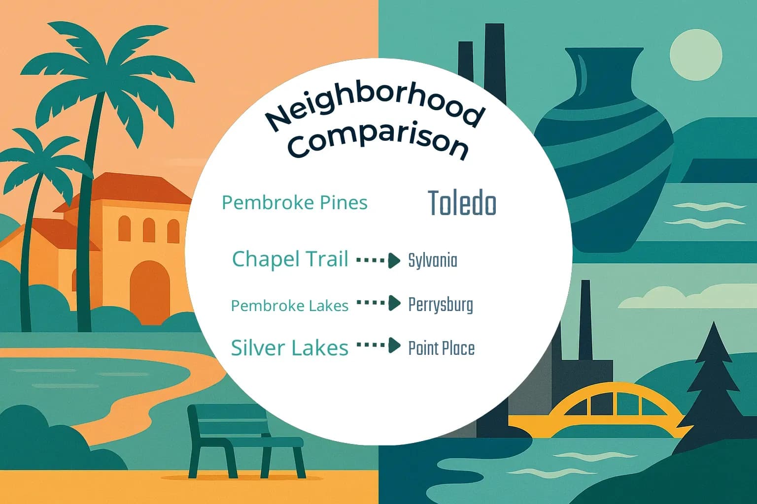 Pembroke Pines vs Toledo Neighborhood Comparison
