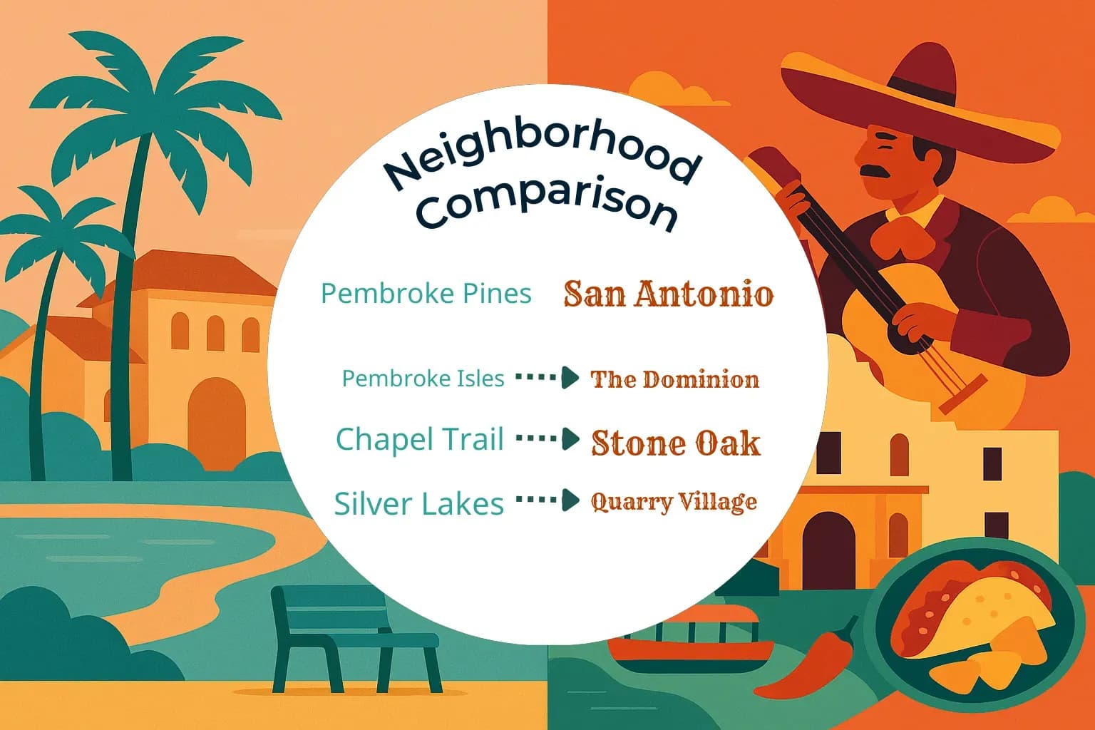 Pembroke Pines vs San Antonio Neighborhood Comparison