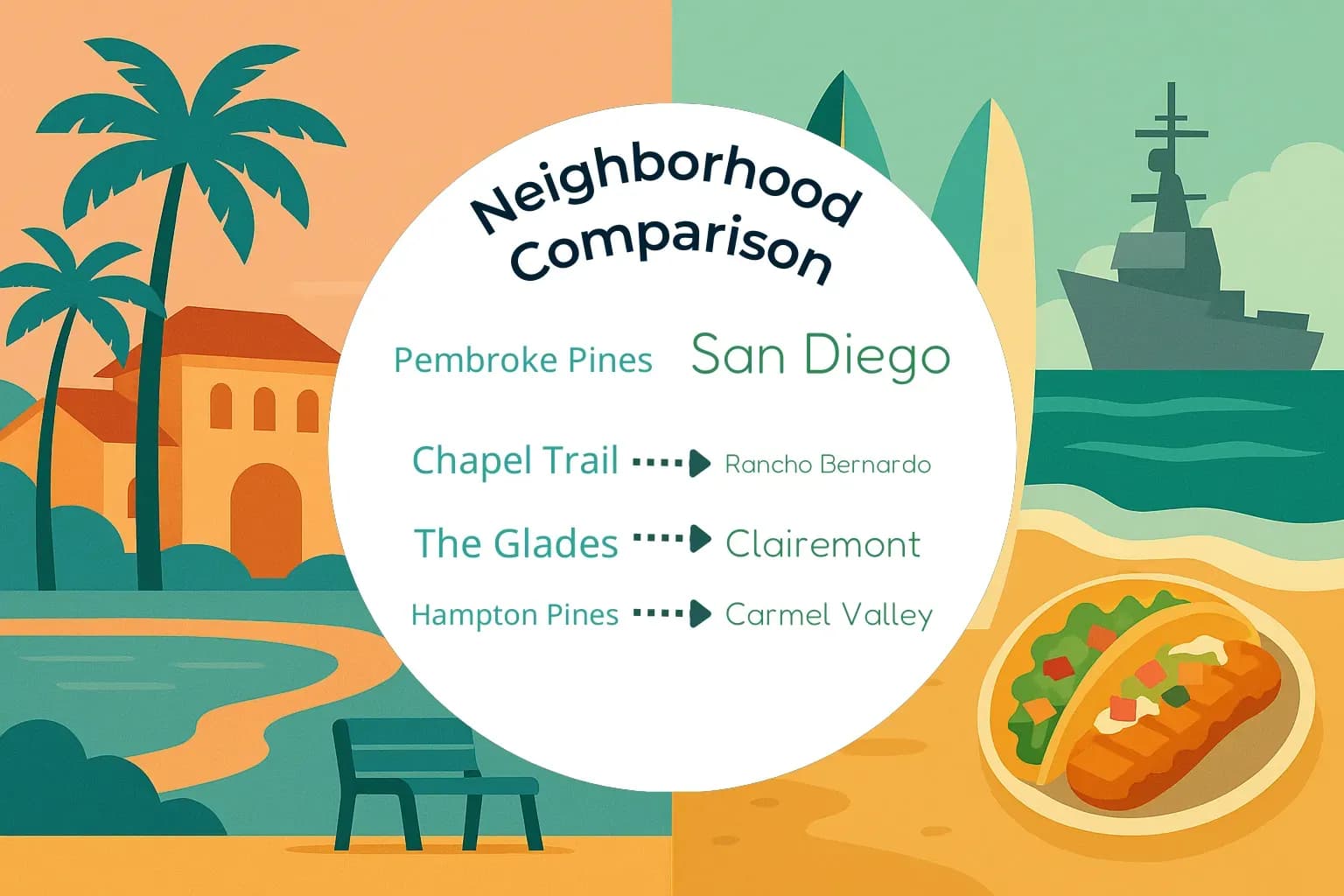 Pembroke Pines vs San Diego Neighborhood Comparison
