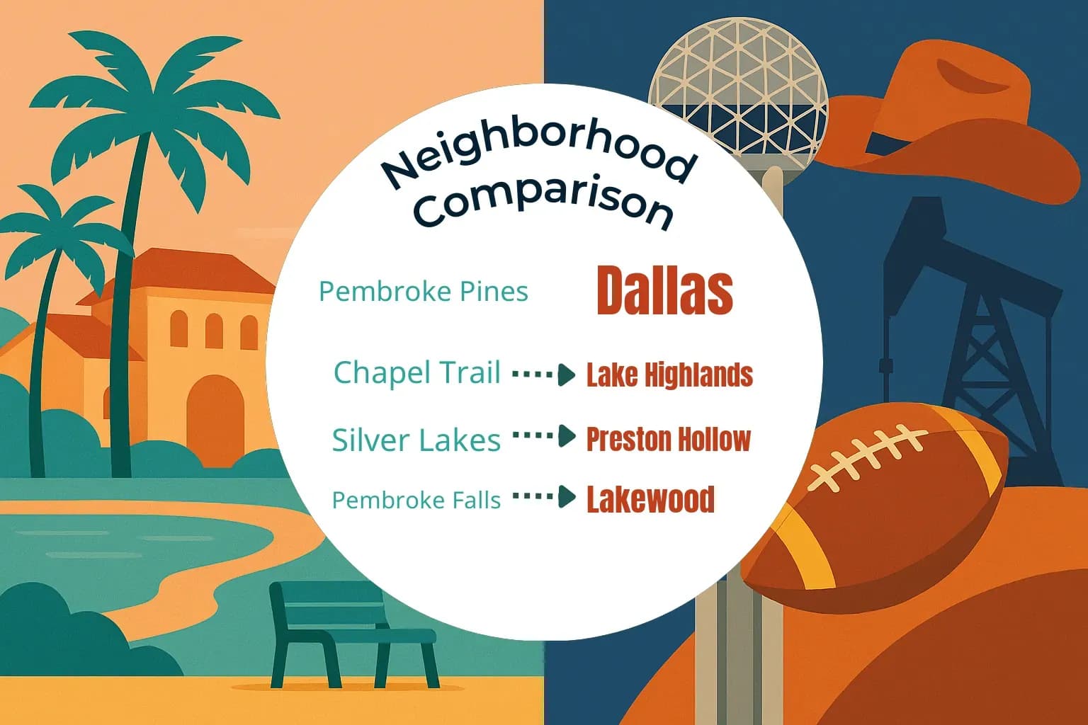 Pembroke Pines vs Dallas Neighborhood Comparison