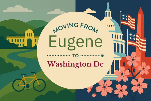 Moving from Eugene to Washington DC