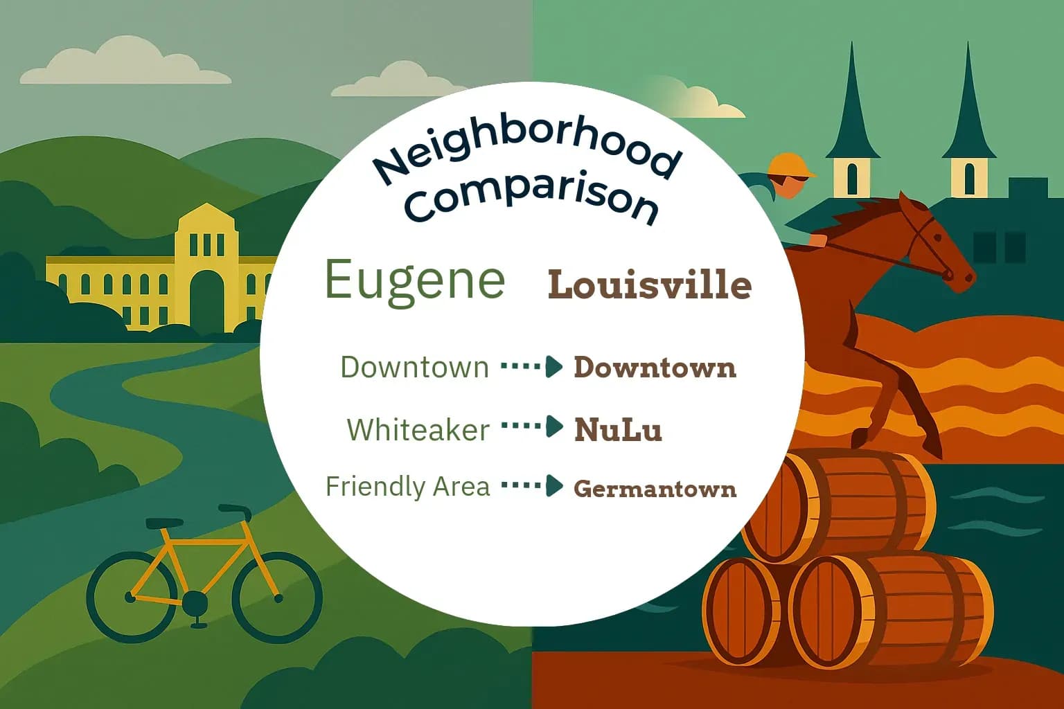 Eugene vs Louisville Neighborhood Comparison