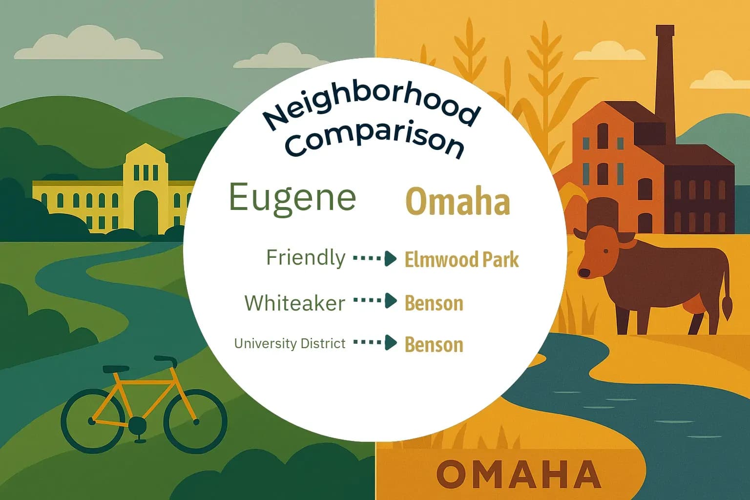 Eugene vs Omaha Neighborhood Comparison
