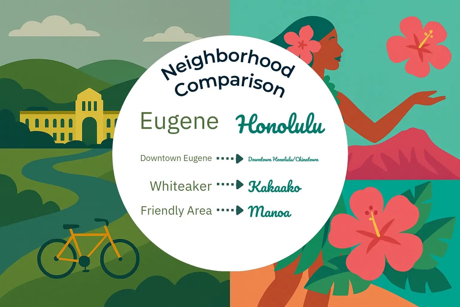 Eugene vs Honolulu Neighborhood Comparison