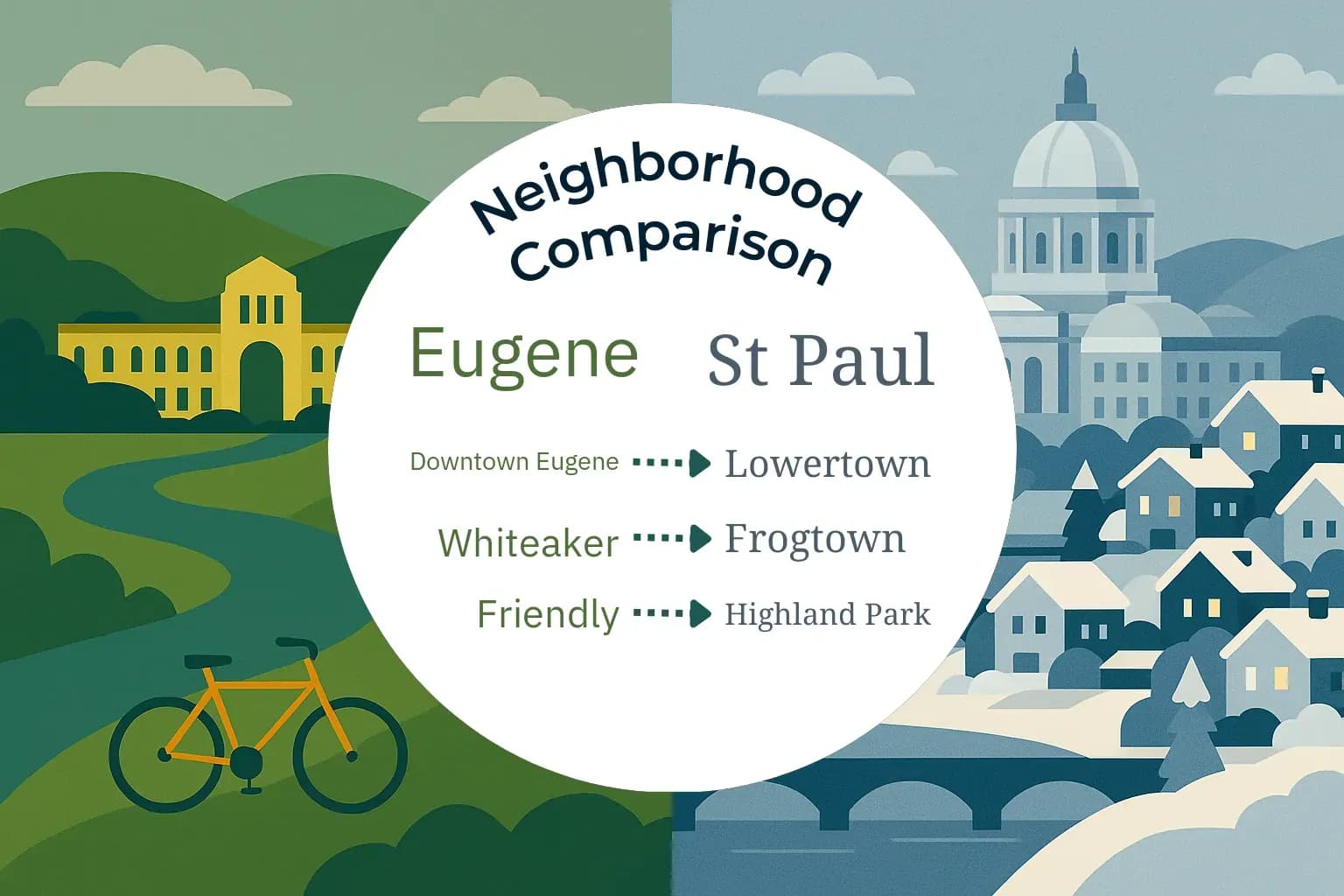 Eugene vs St. Paul Neighborhood Comparison