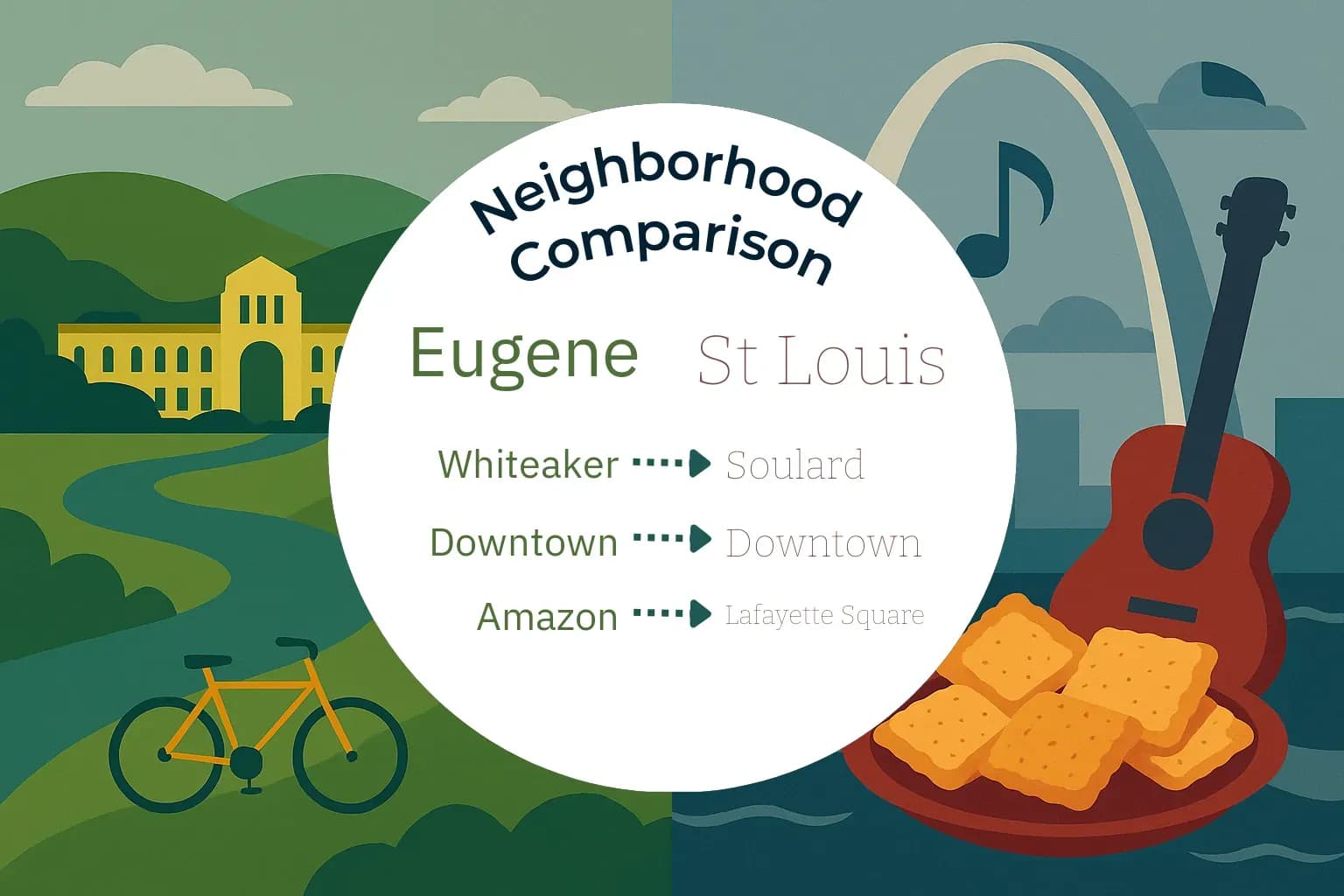 Eugene vs St. Louis Neighborhood Comparison