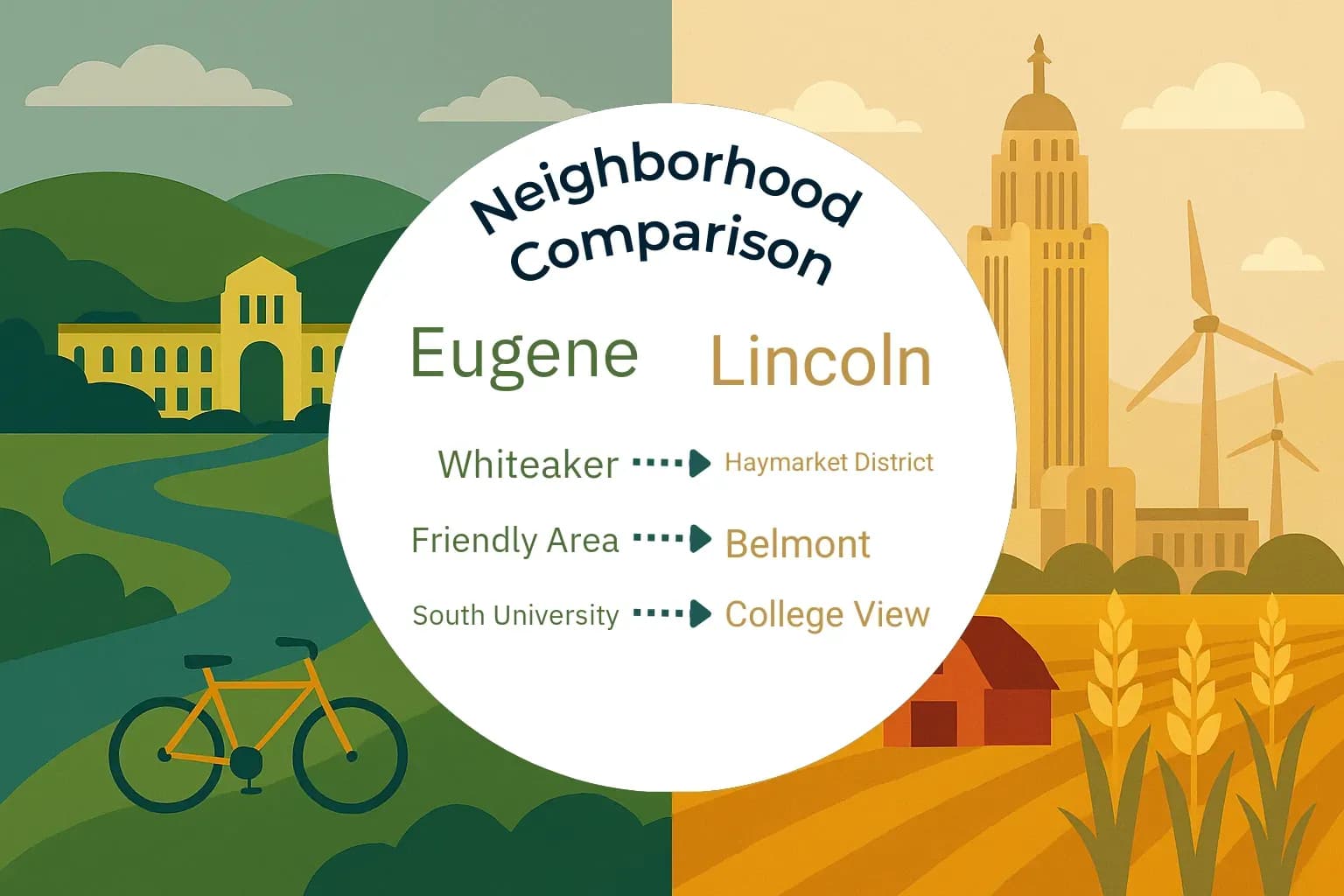 Eugene vs Lincoln Neighborhood Comparison