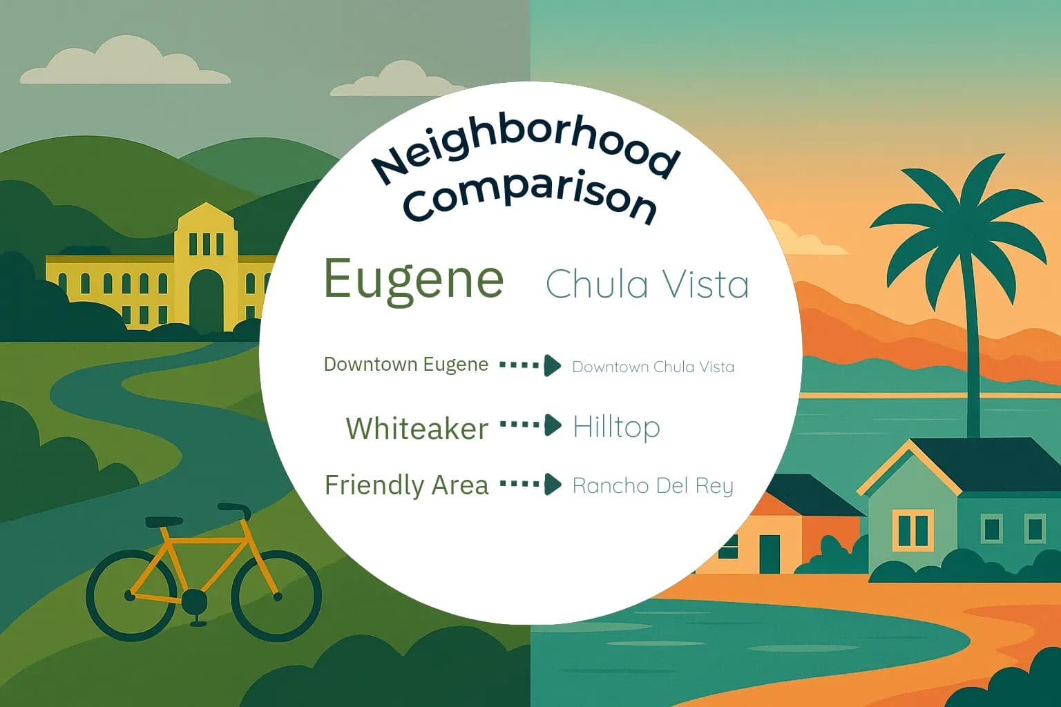 Eugene vs Chula Vista Neighborhood Comparison