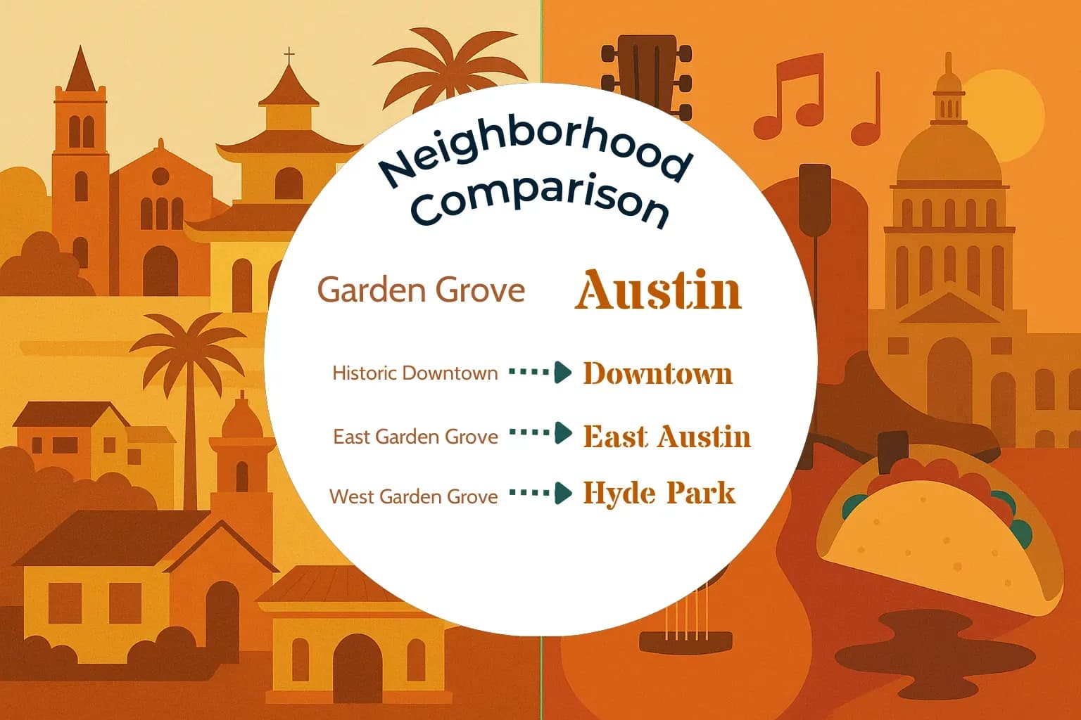 Garden Grove vs Austin Neighborhood Comparison