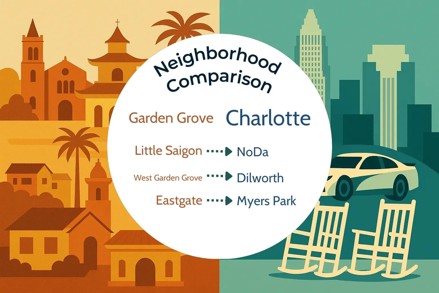 Garden Grove vs Charlotte Neighborhood Comparison