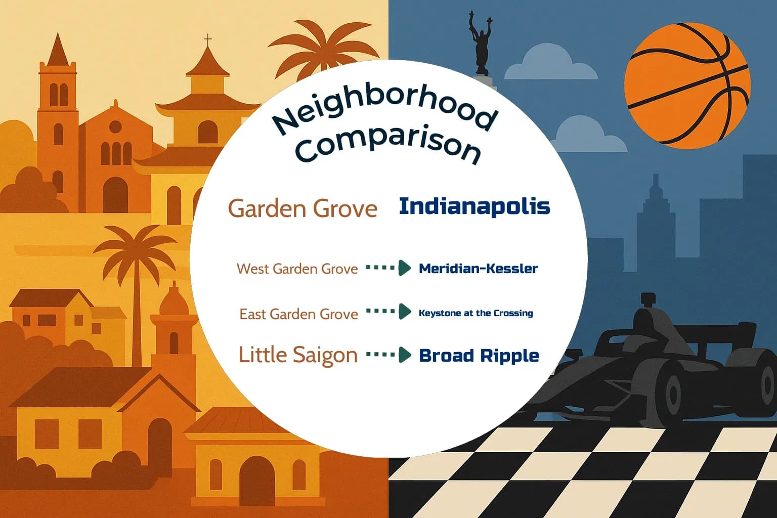 Garden Grove vs Indianapolis Neighborhood Comparison
