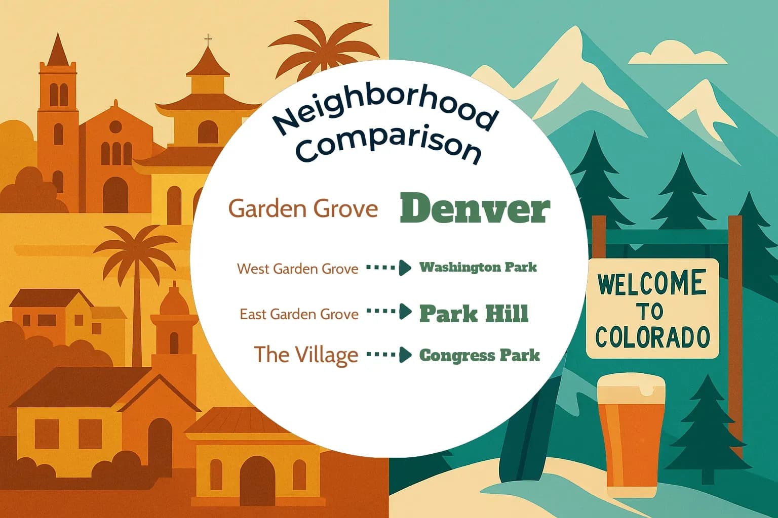 Garden Grove vs Denver Neighborhood Comparison