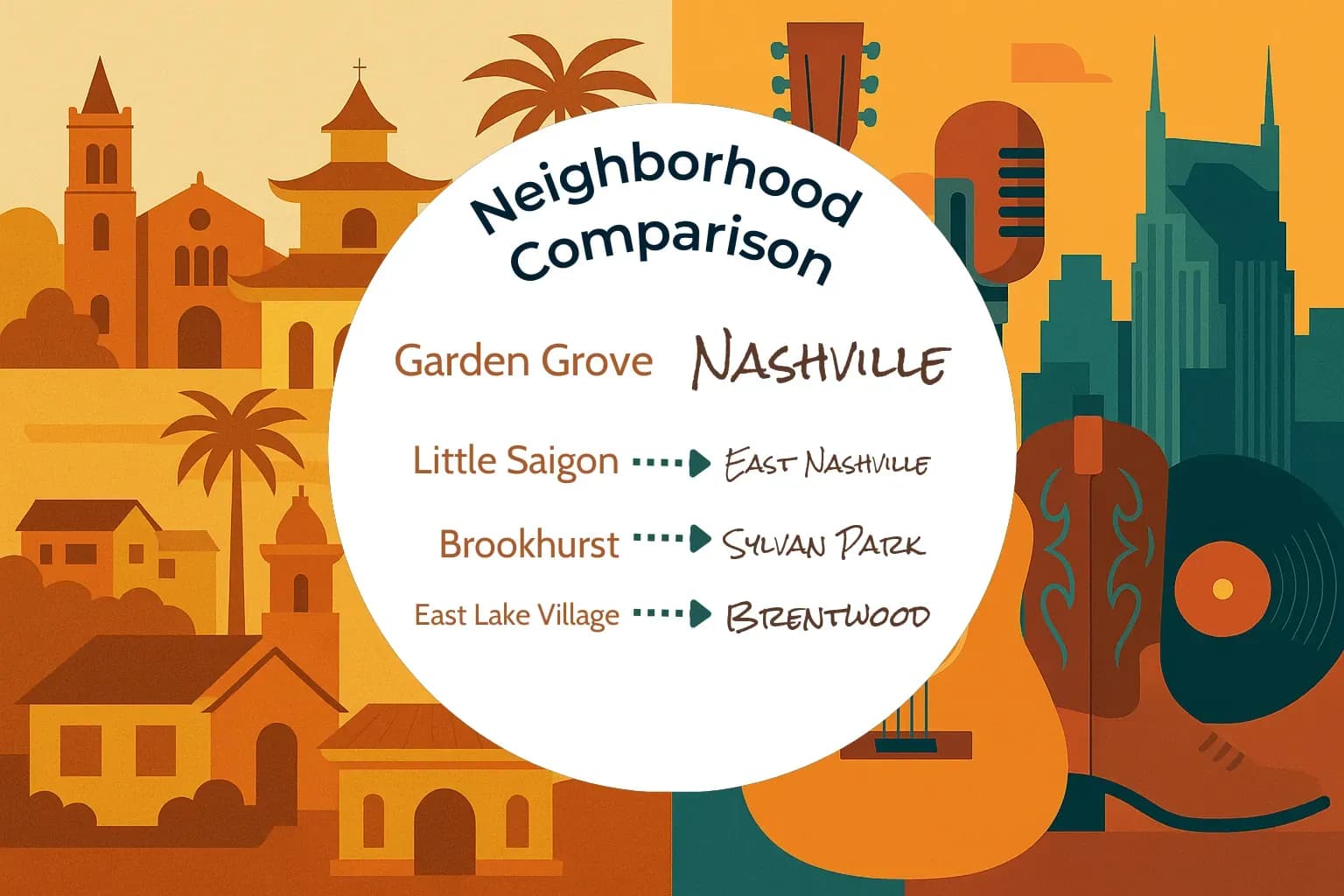 Garden Grove vs Nashville Neighborhood Comparison