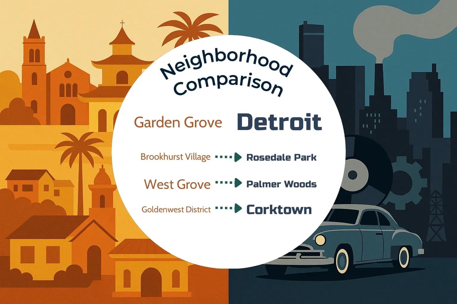 Garden Grove vs Detroit Neighborhood Comparison