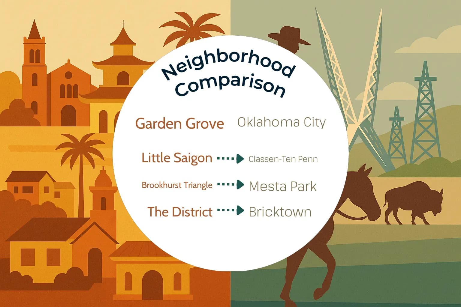 Garden Grove vs Oklahoma City Neighborhood Comparison