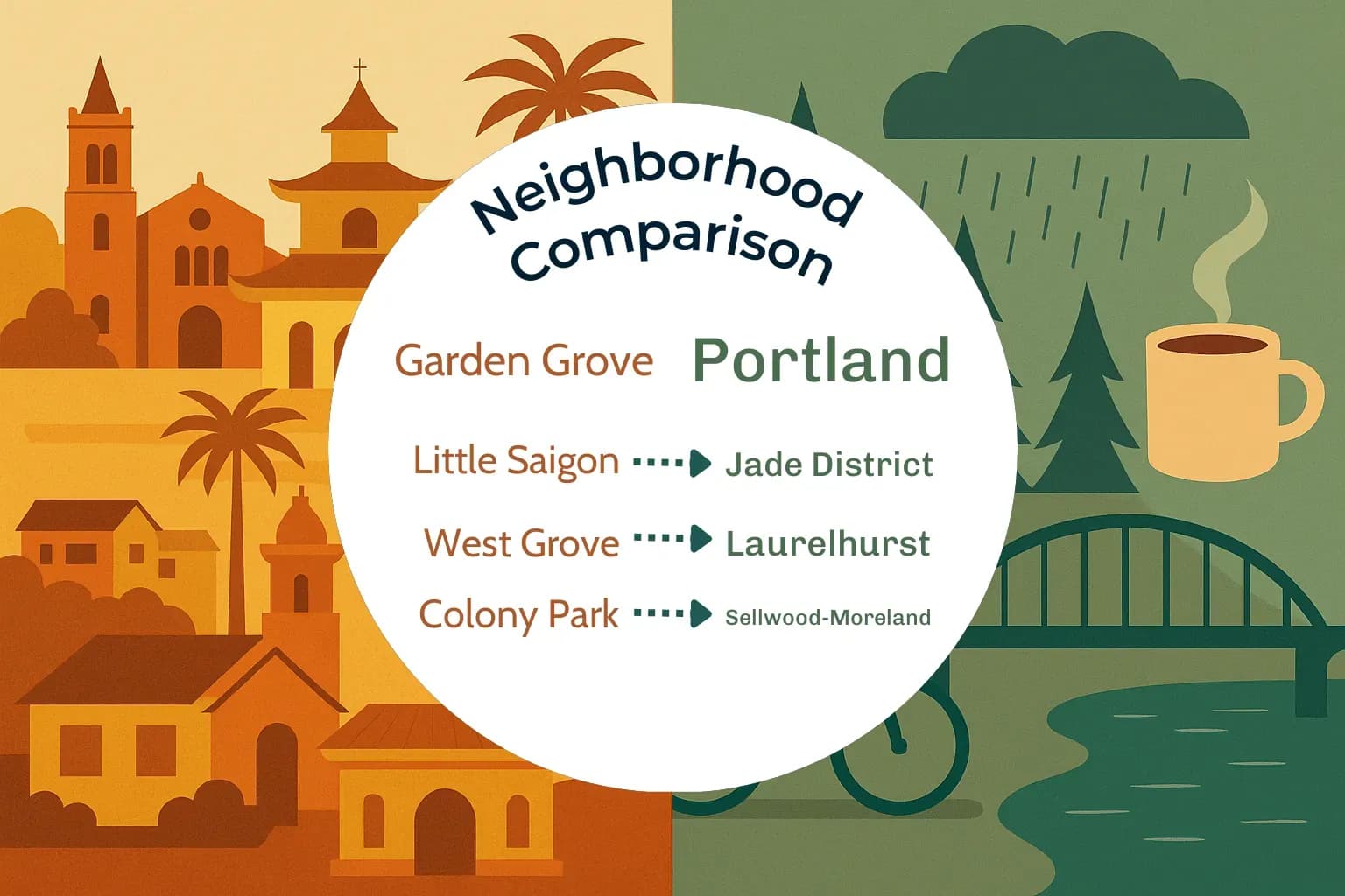 Garden Grove vs Portland Neighborhood Comparison
