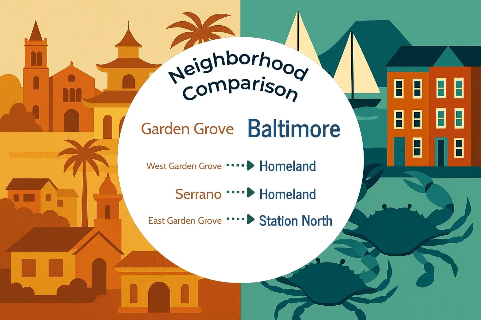 Garden Grove vs Baltimore Neighborhood Comparison