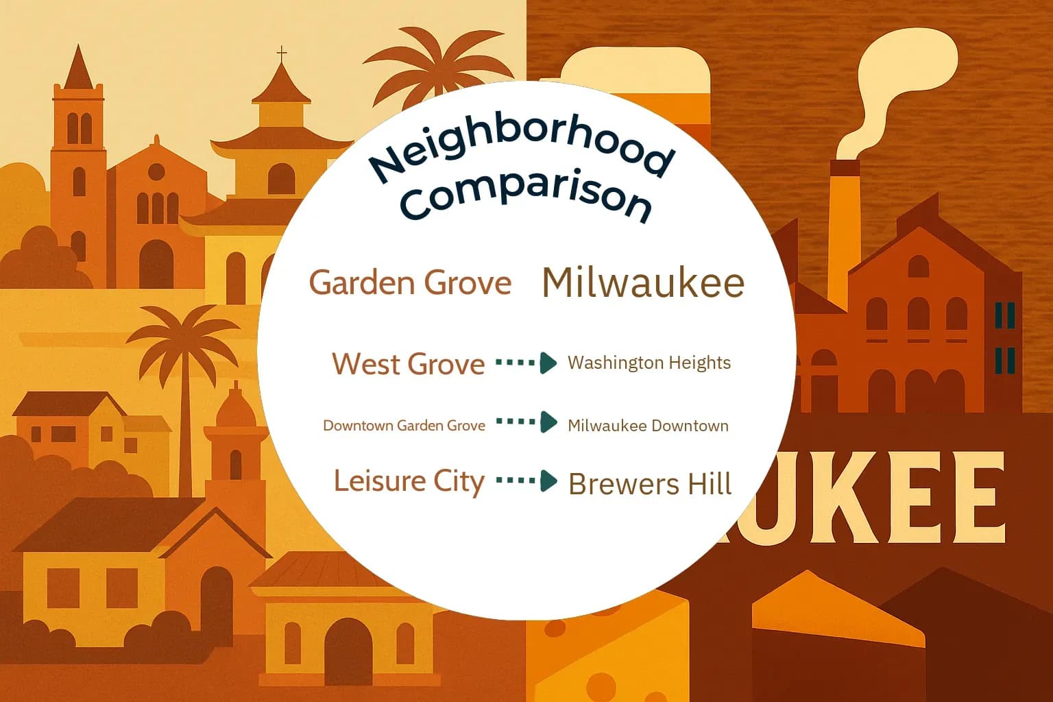 Garden Grove vs Milwaukee Neighborhood Comparison